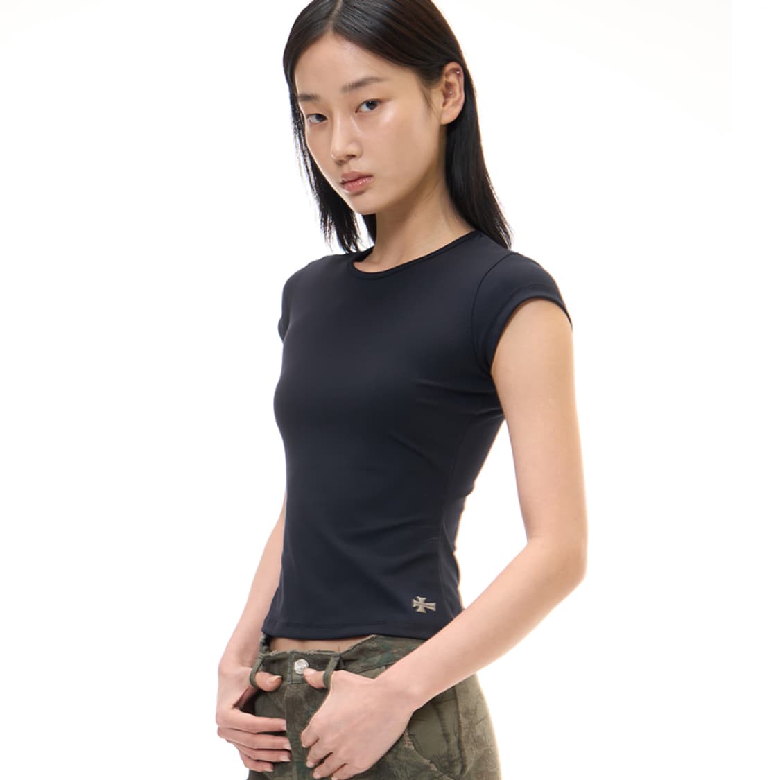 (새상품) 2000아카이브 컨투어 티셔츠 블랙 01 상품이미지1
