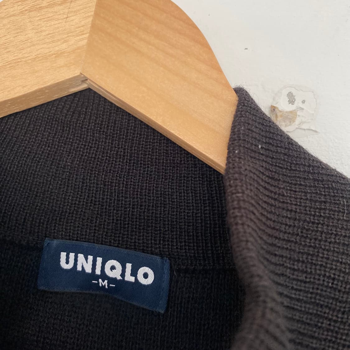 90s 초기 유니클로  하프집업 니트 상품이미지5