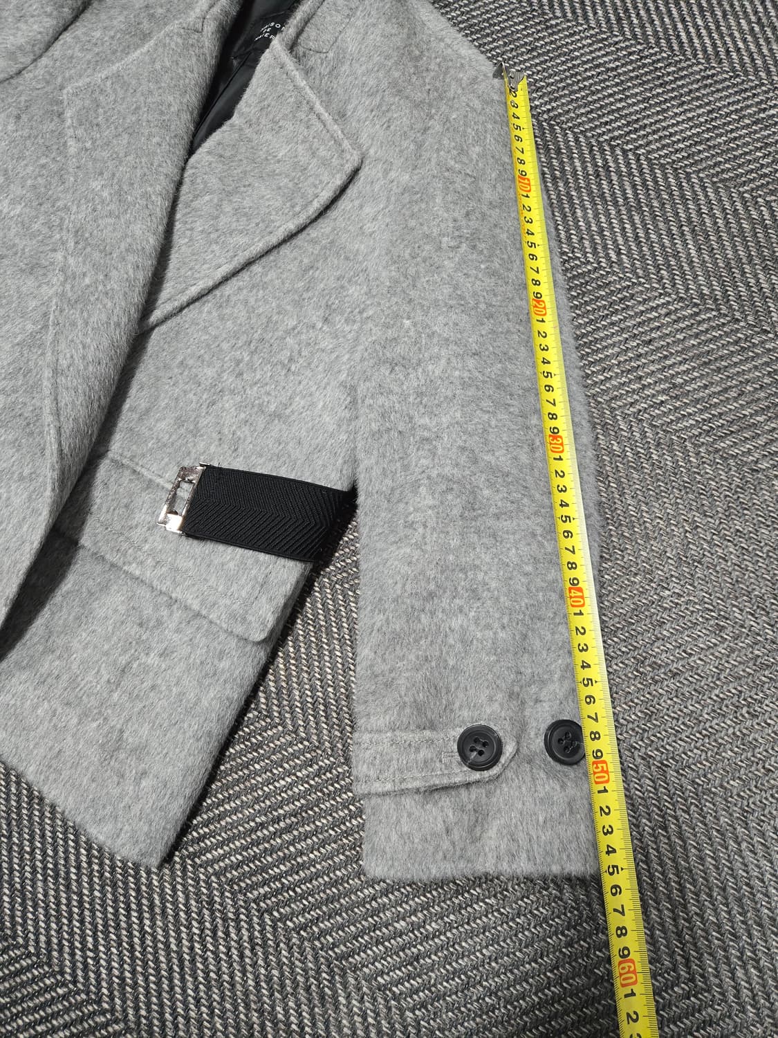 메종드메이어 벨티드 자켓 그레이 수리알파카 50%43% 자켓 상품이미지8