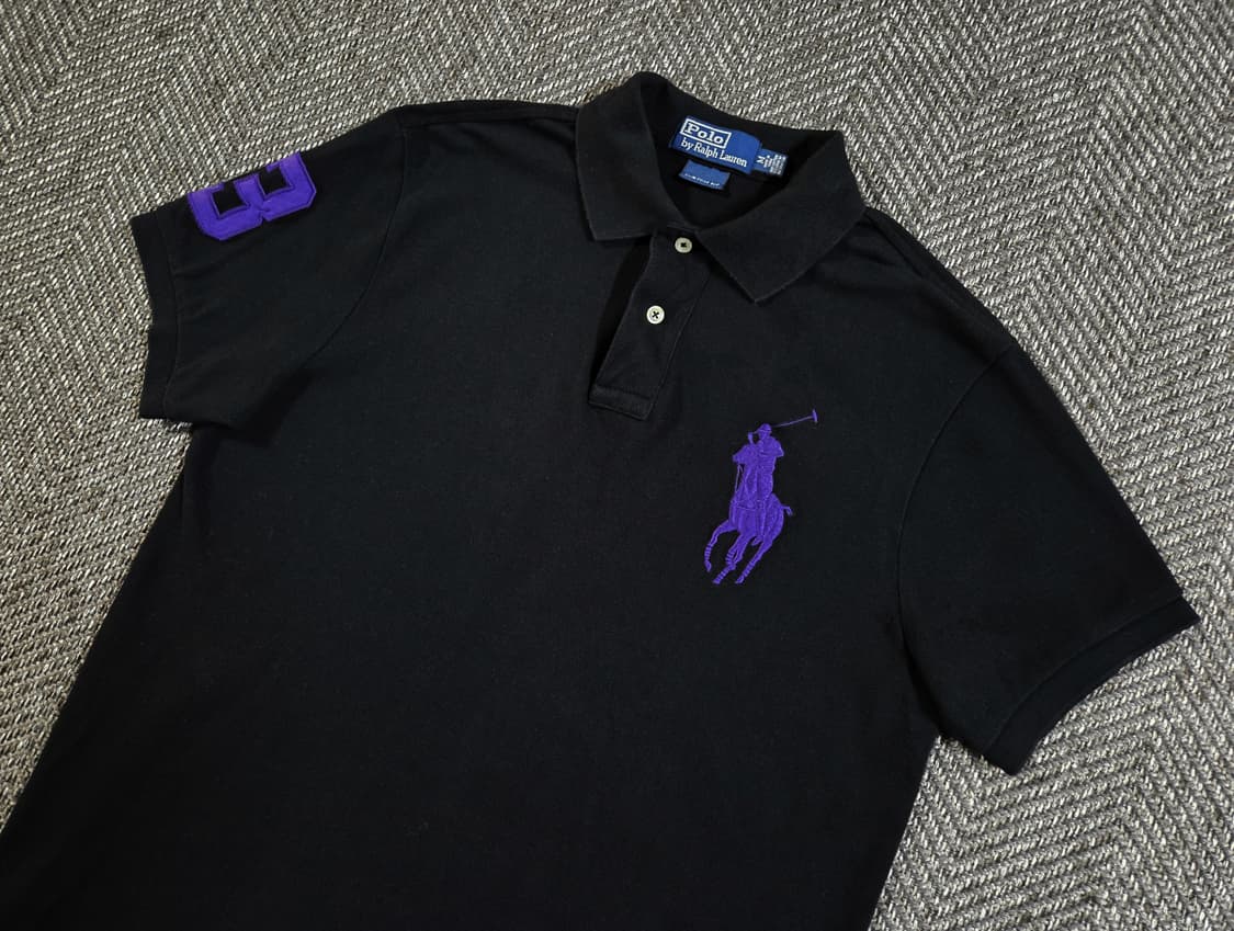 폴로 랄프로렌 빅포니 블랙 카라 반팔티 상품이미지3