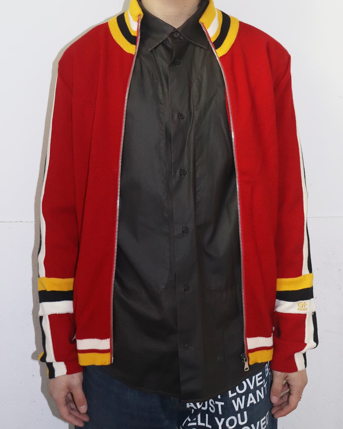 지안프랑코 페레 컬러블락 니트 집업 상품이미지2