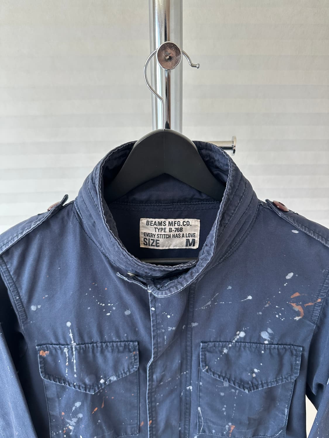 BEAMS Paint Splatter Field Jacket 상품이미지2