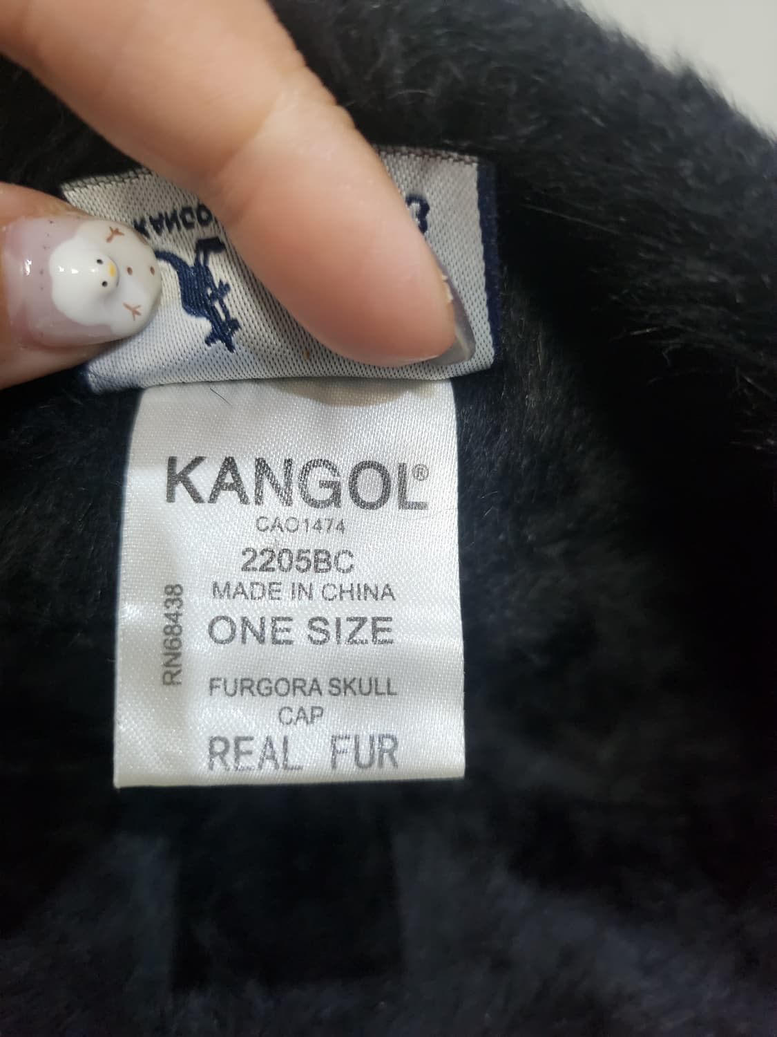 캉골 kangol 리얼퍼 앙고라 모자 상품이미지5