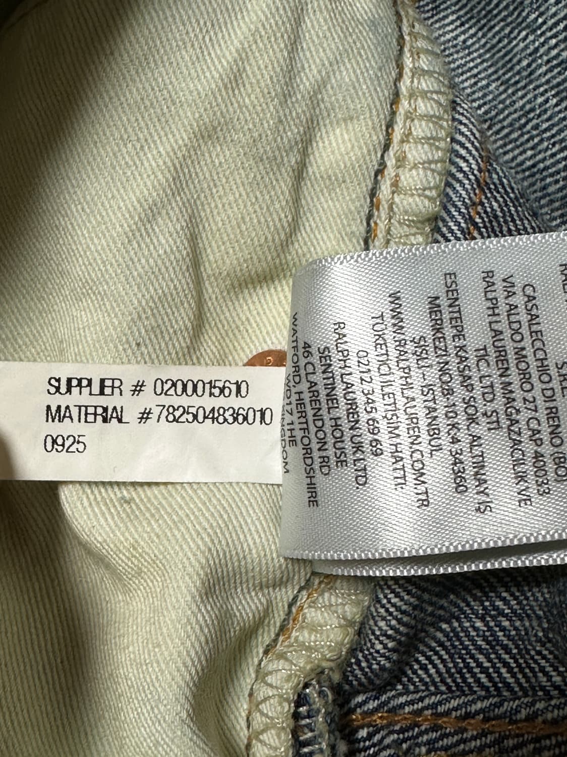 RRL 스트레이트핏 힐스뷰 셀비지 진 31X30 상품이미지4