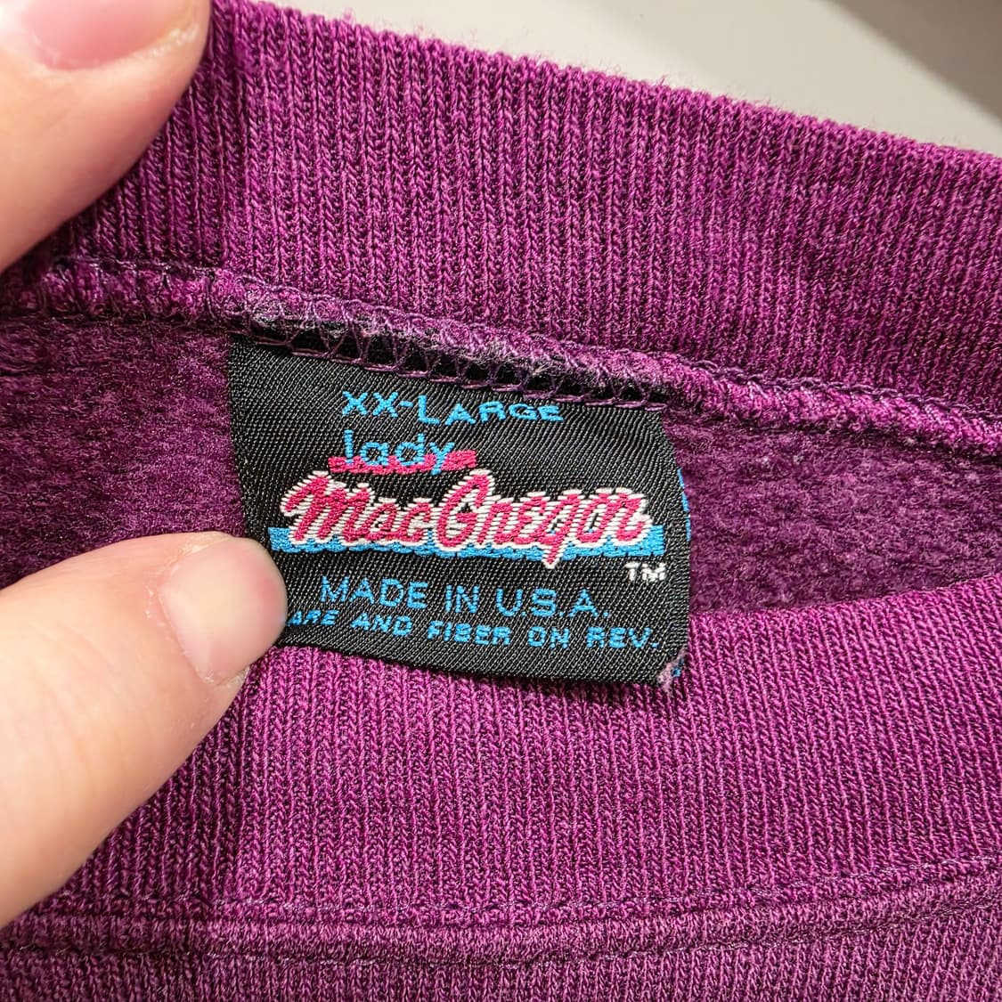 MacGregor 빈티지 무지 맨투맨 상품이미지2