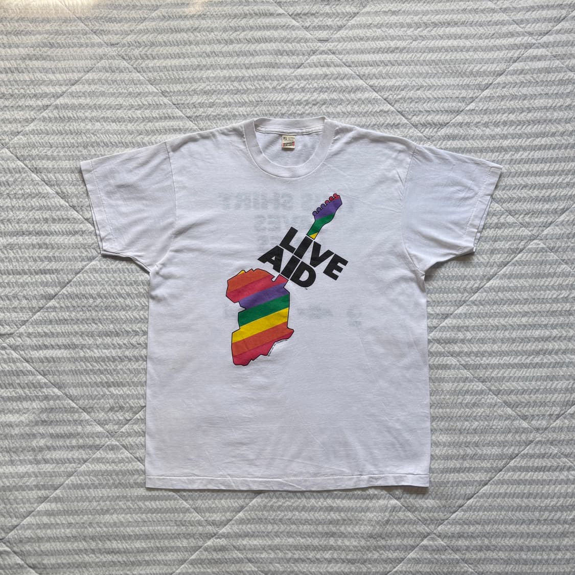 80s 빈티지 Live aid 티셔츠 XL 상품이미지4