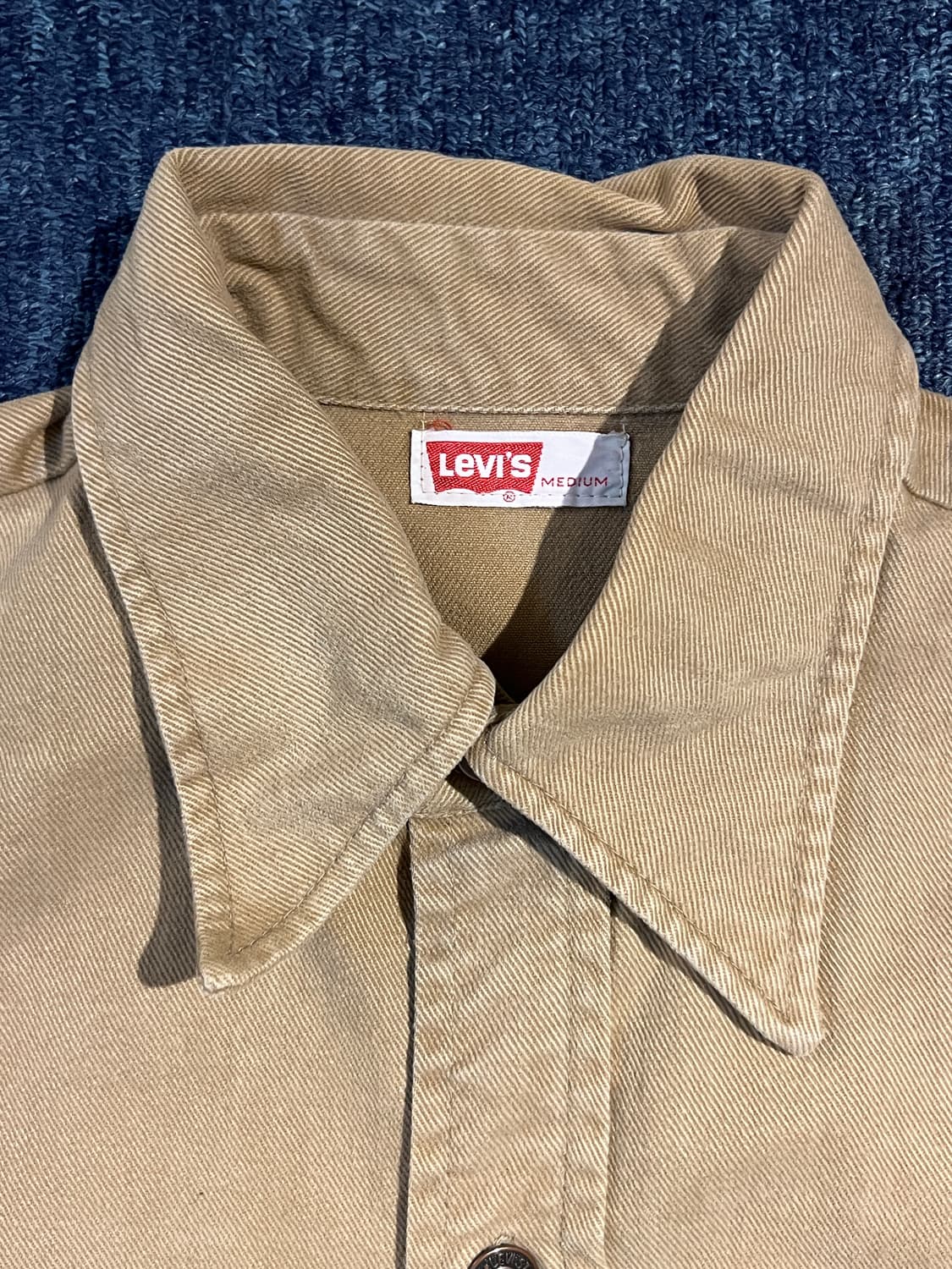 빈티지 80s Levis 웨스턴 트윌 셔츠 상품이미지3