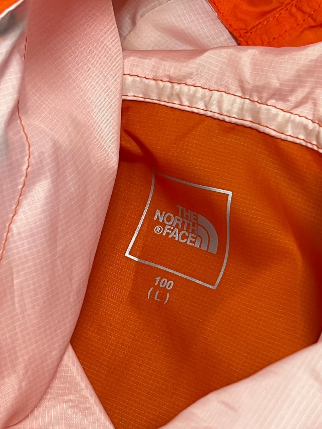 (L) 노스페이스 우븐 바람막이 화이트/오렌지 상품이미지3