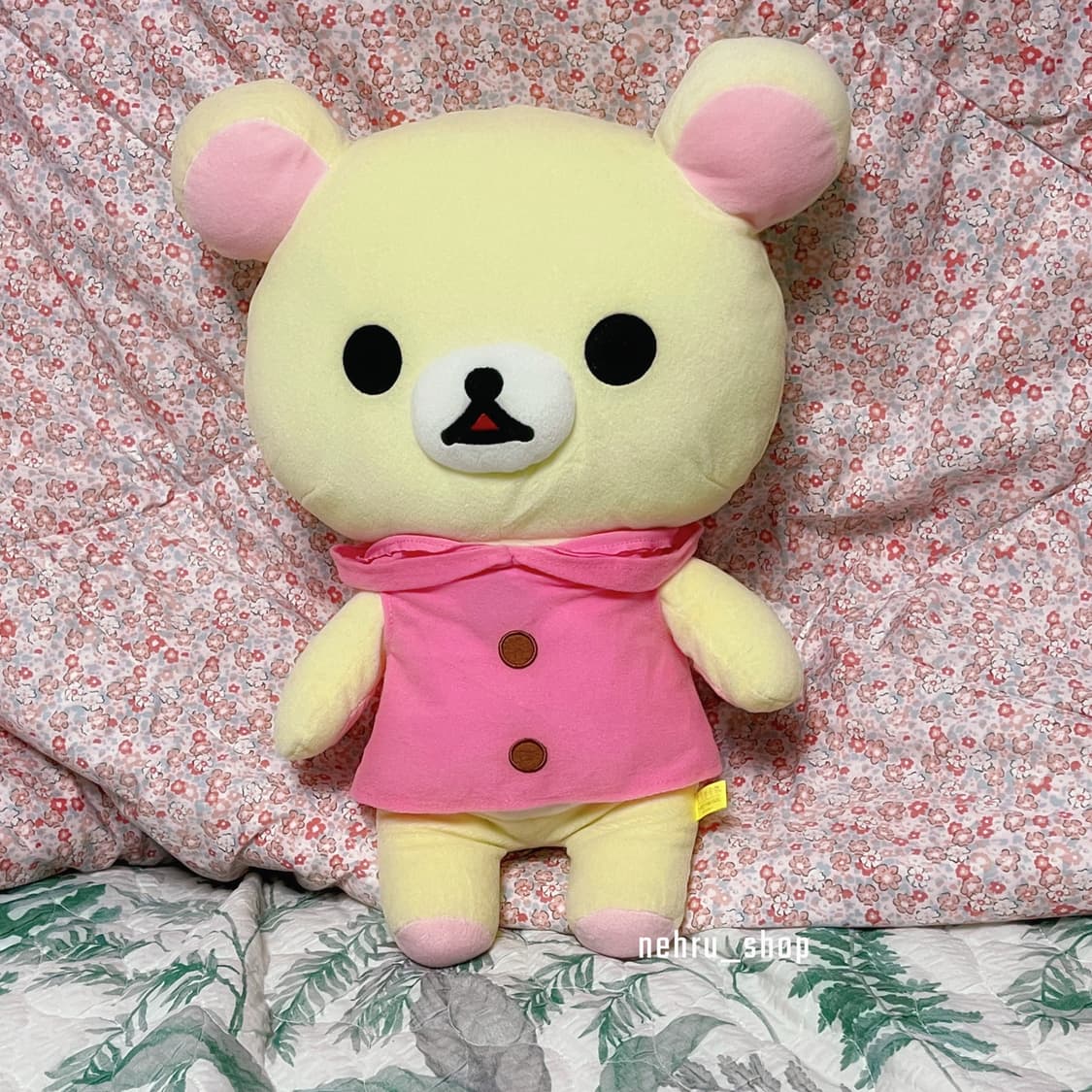 고전 코리락쿠마 대형 코리락쿠마 핑크 후드티 인형 상품이미지1