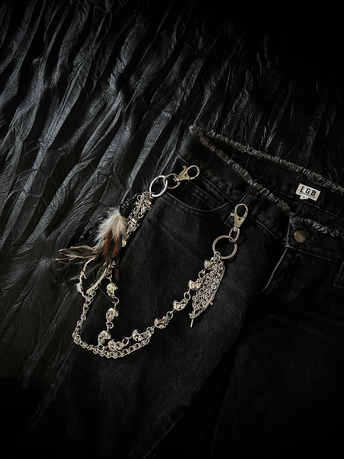 [Handmade]Vkei feather accessory chain 상품이미지3