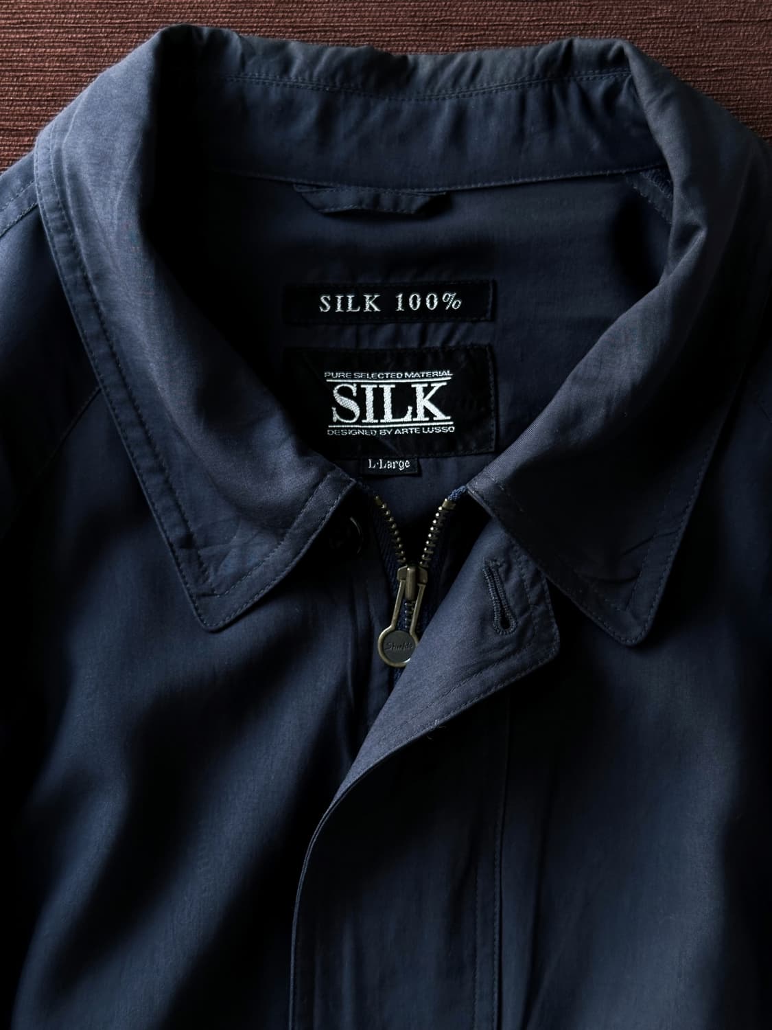 'Silk 100%' loose design wide blouson 상품이미지2
