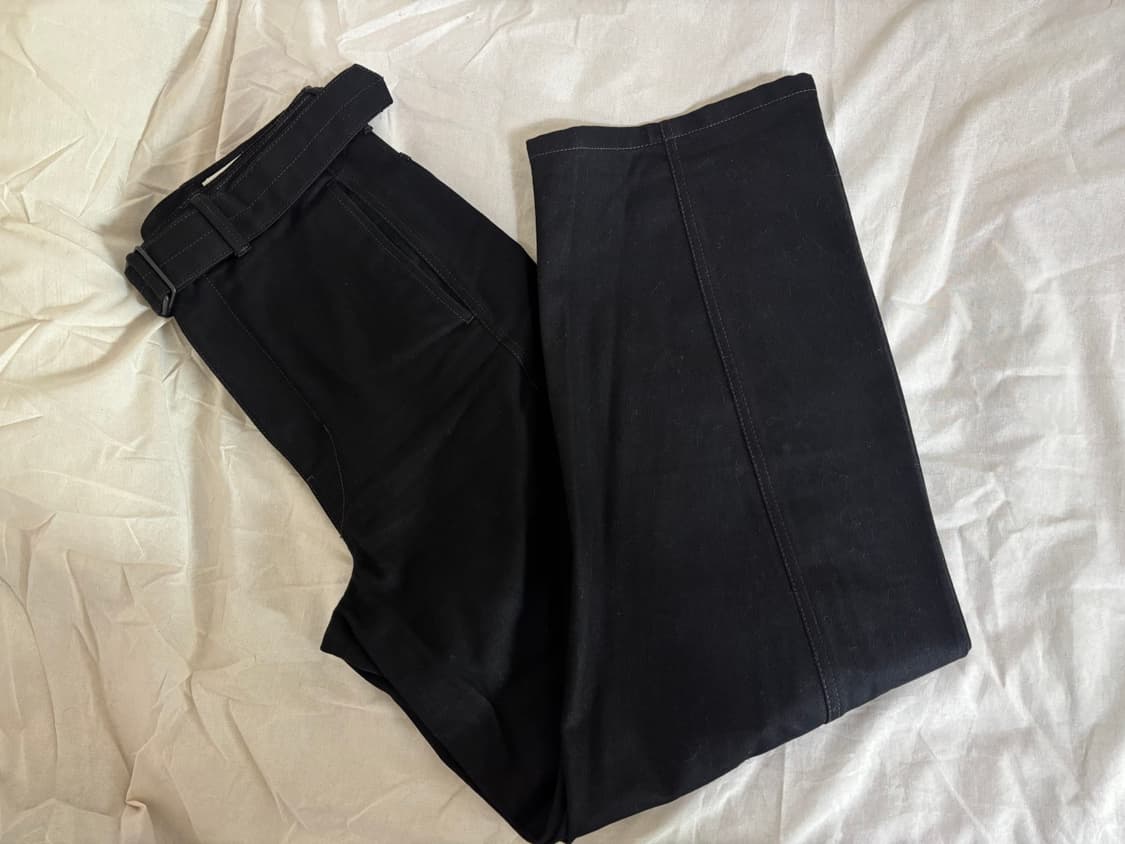 르메르 벨티드 트위스트 팬츠 블랙 S 상품이미지1