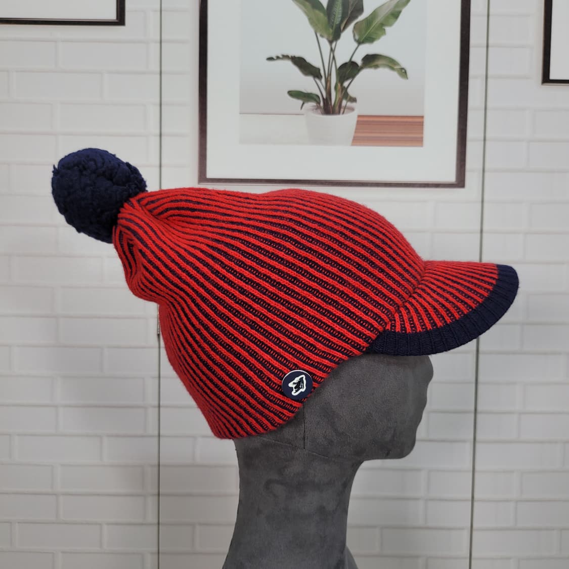 파리게이츠 겨울 골프 모자 폼폼 니트 모자 57사이즈 상품이미지2