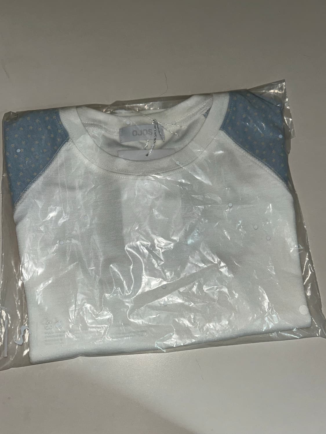 오호스 스타 래글런 티셔츠 화이트 상품이미지4