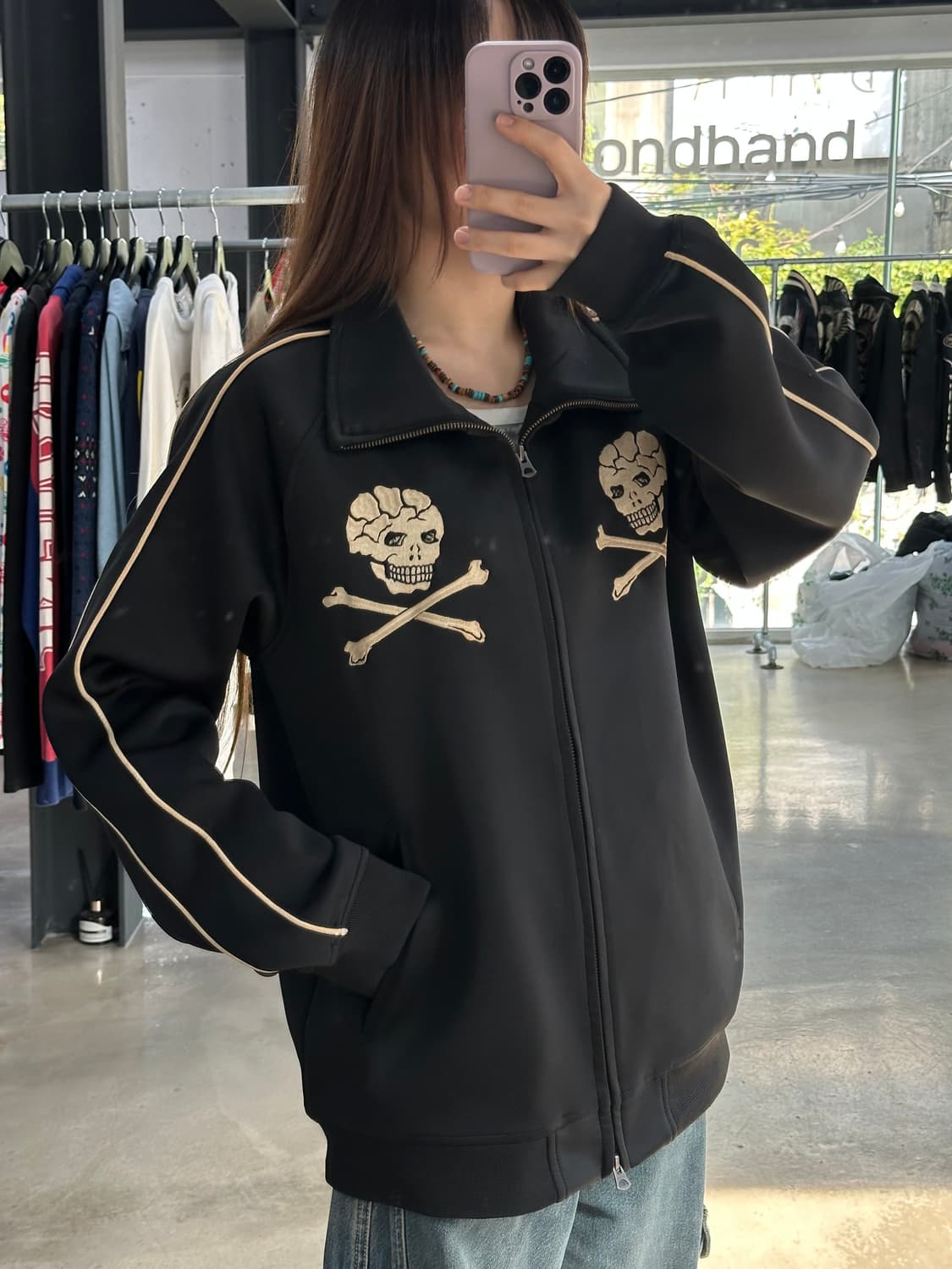 벤슨 레드아이 스컬윙 하이넥투웨이 트랙져지 상품이미지3