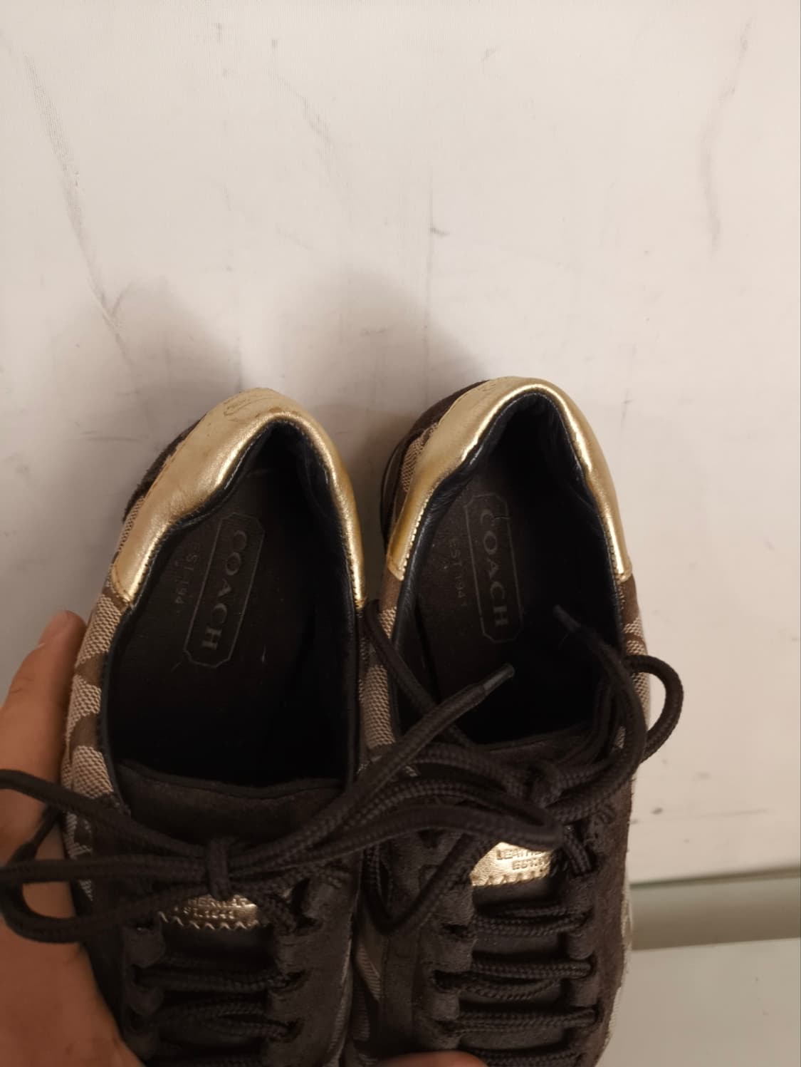 6 230mm 코치 시그니처 골든 스니커즈 상품이미지7