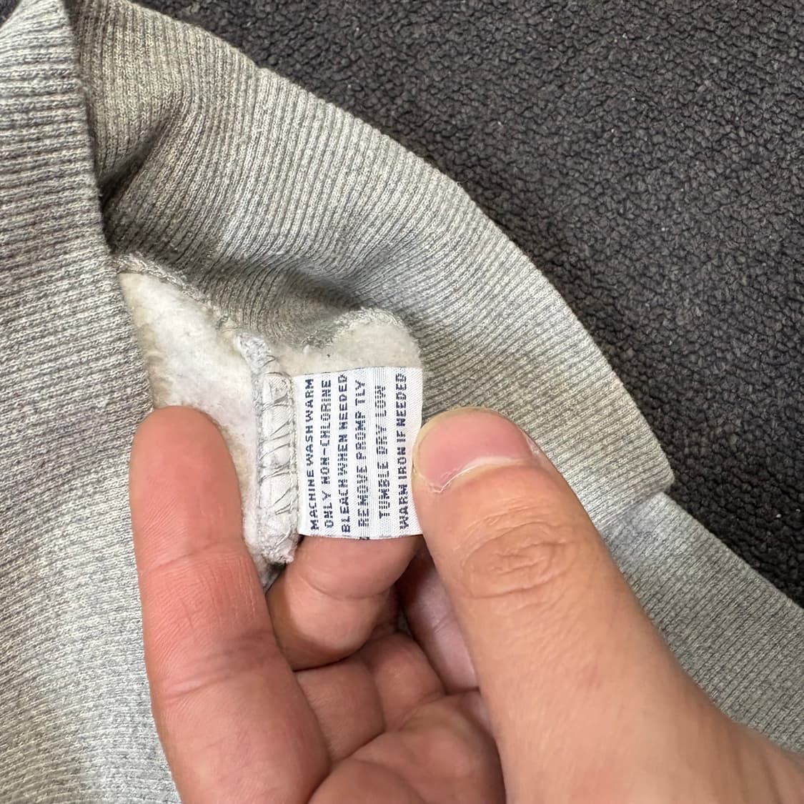 폴로 랄프로렌 빅포니 오버핏 회색 후드티 S 상품이미지7