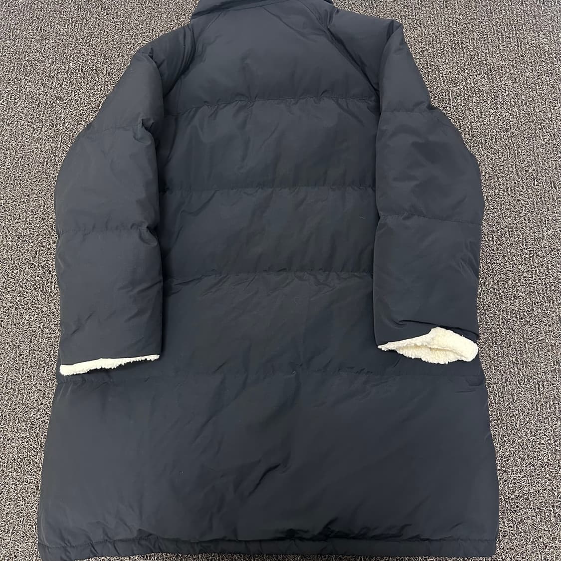 스튜디오톰보이 덕다운 여성 뽀글이 롱패딩 블랙 F 상품이미지5