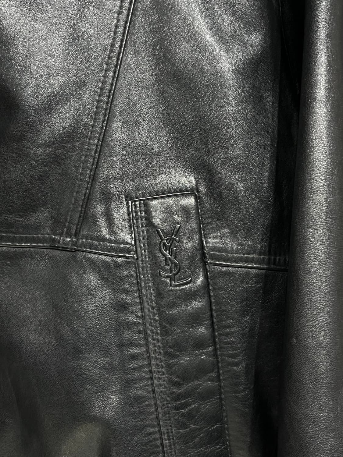 입생로랑 가죽 봄버 상품이미지5