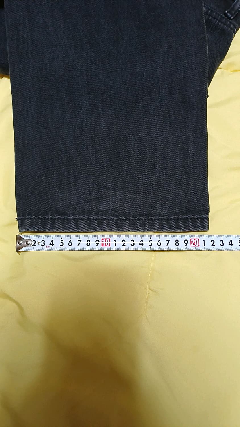 무신사 워시드블랙진 33인치 기장107 상품이미지8