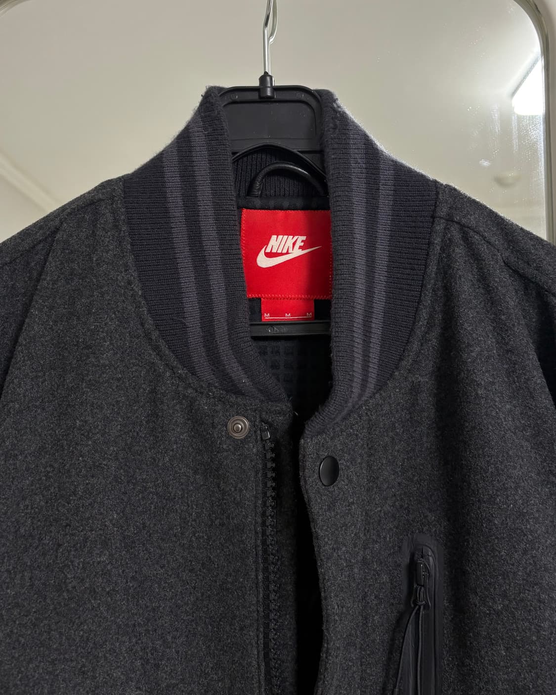 나이키 울 소가죽 바시티자켓 상품이미지5