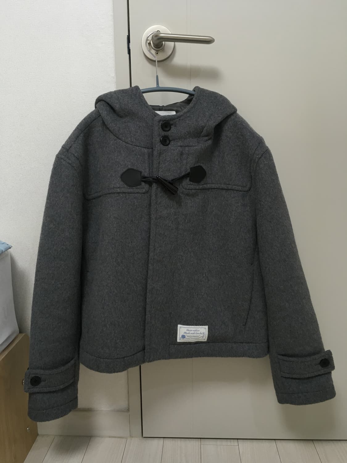 로씨로씨 크롭 울 더플 코트 상품이미지5