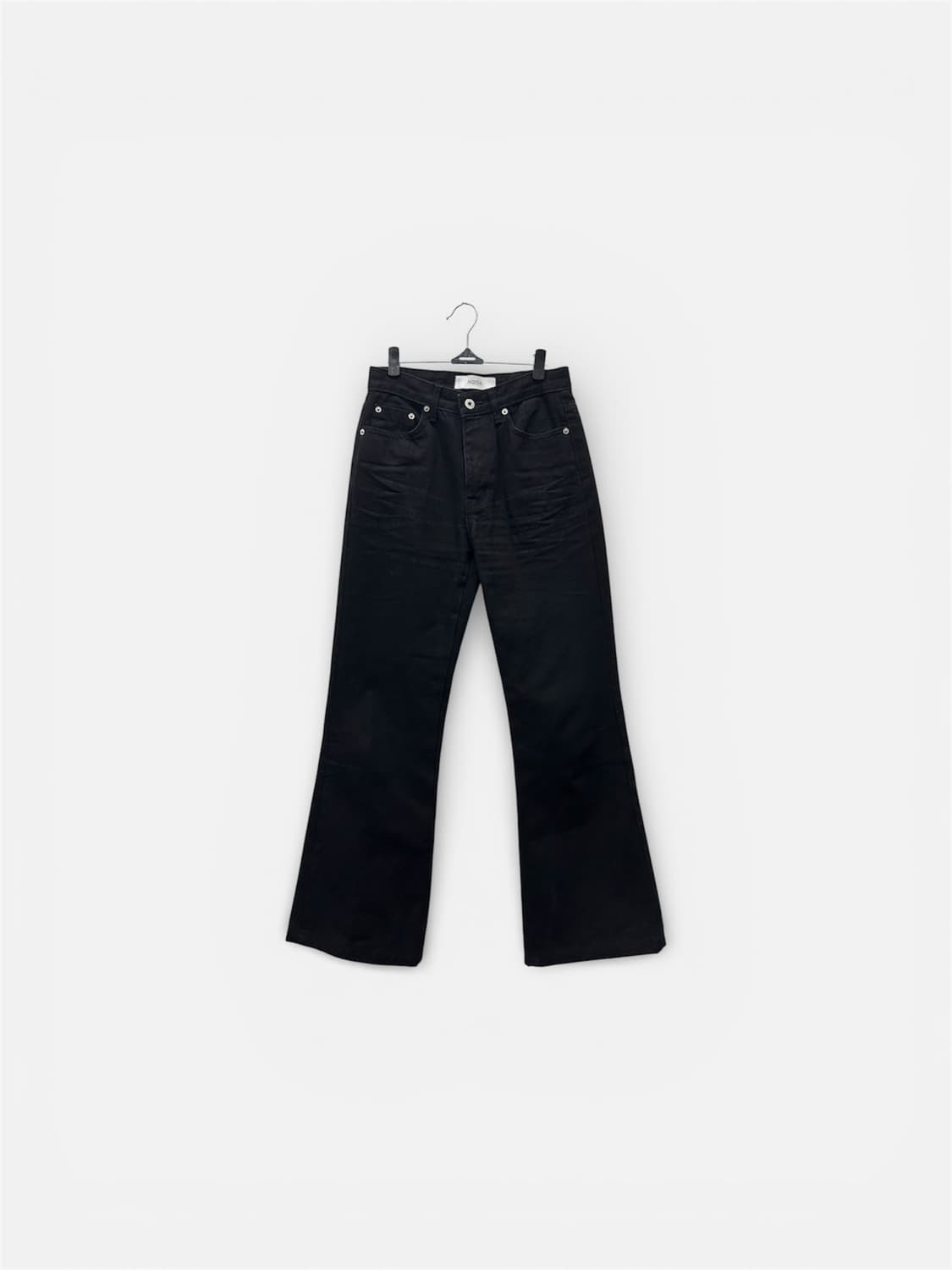 노티아 Notia 부츠컷 블랙 데님팬츠 청바지 S 상품이미지1