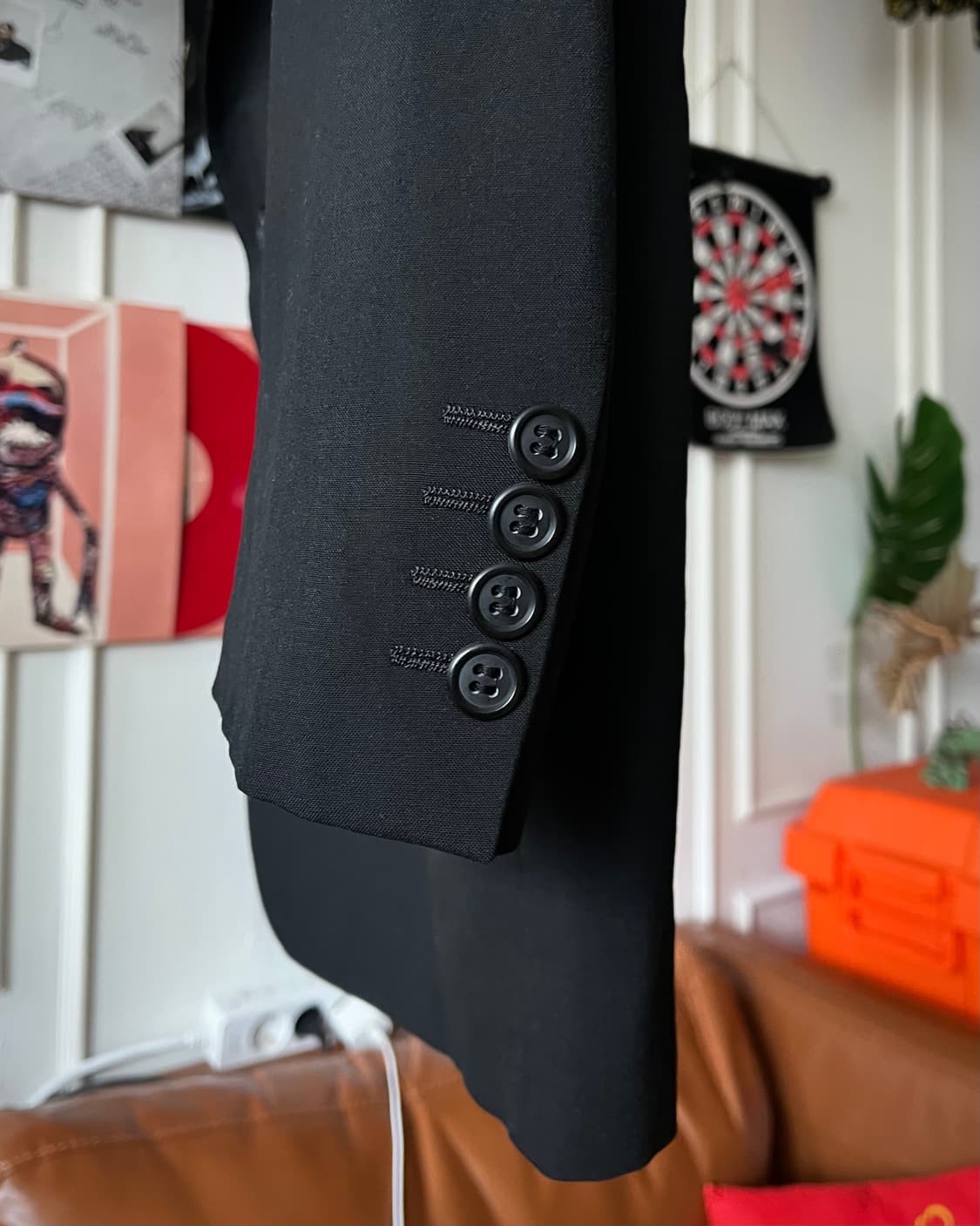 Old GIVENCHY Mohair & Wool Black Blazer 상품이미지10