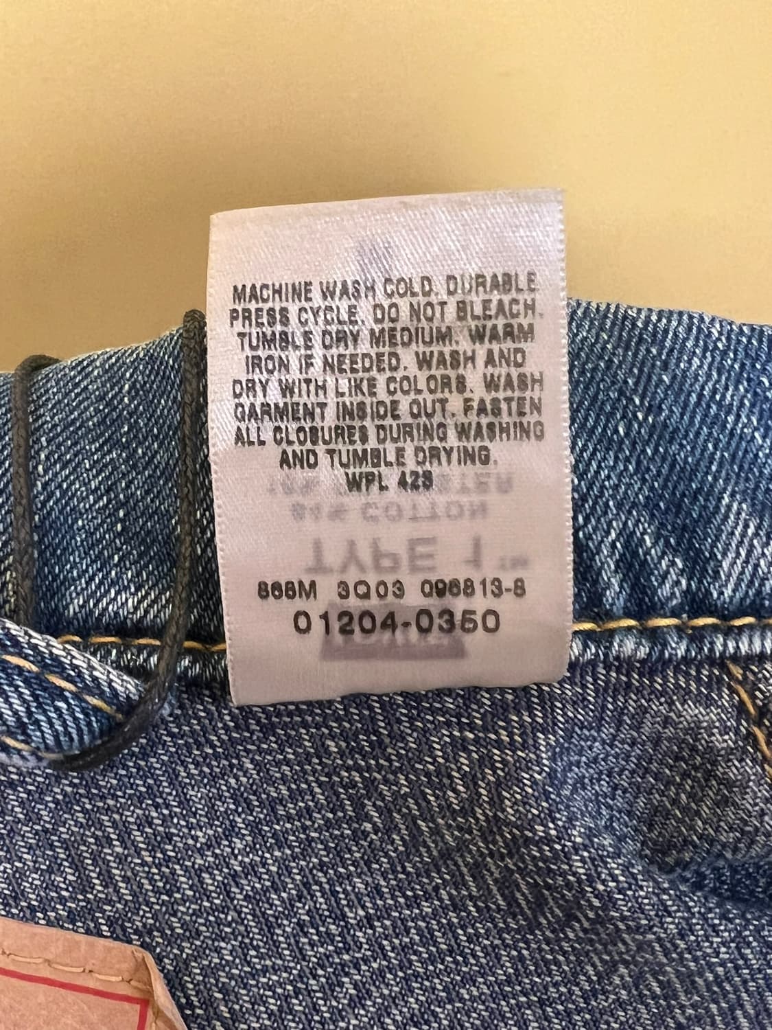 00s [M] 리바이스 타입원 TYPE 1 데님 청자켓 상품이미지8