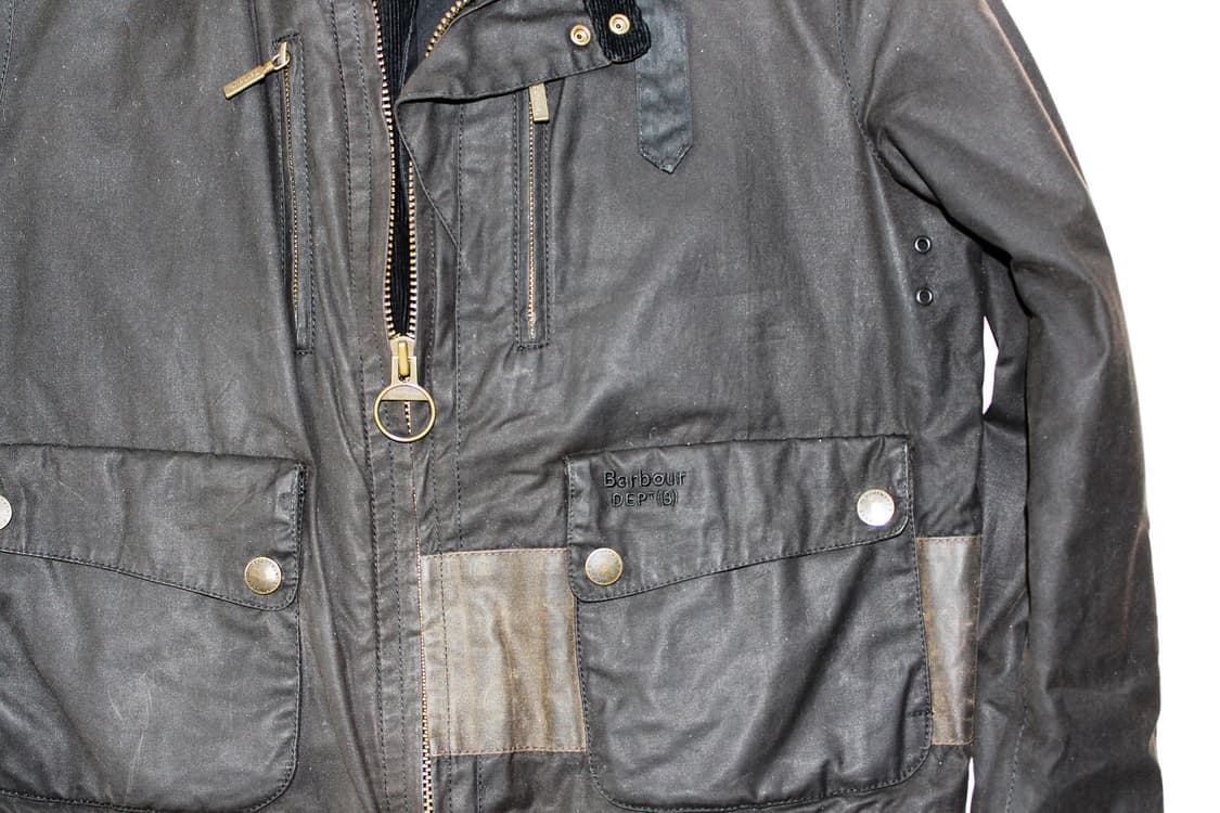 Barbour Dept(B) 바버 뎁트 히든 후드 왁스드 자켓 상품이미지4