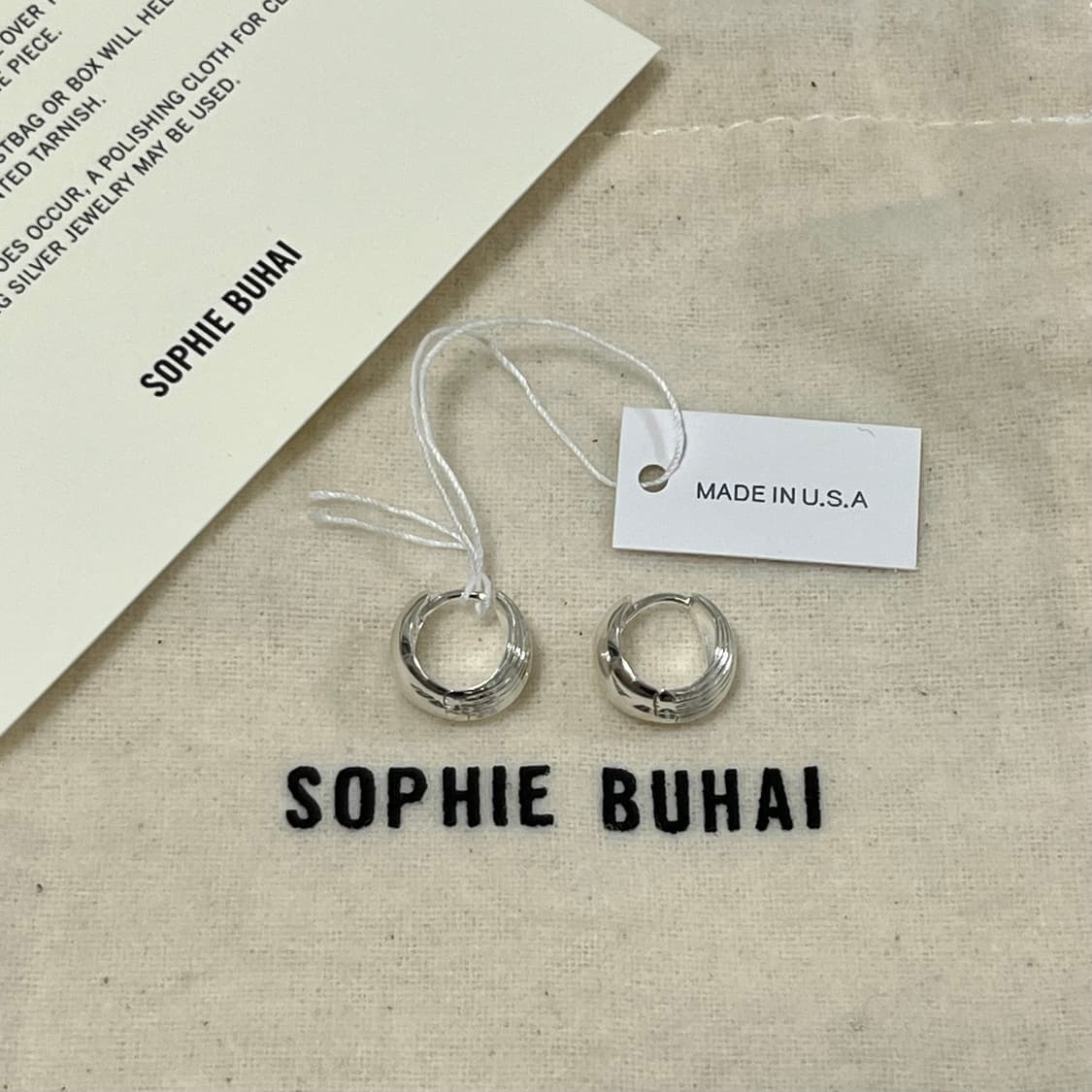 소피부하이 26ss 리버시블 힌지 후프 귀걸이/실버 상품이미지2