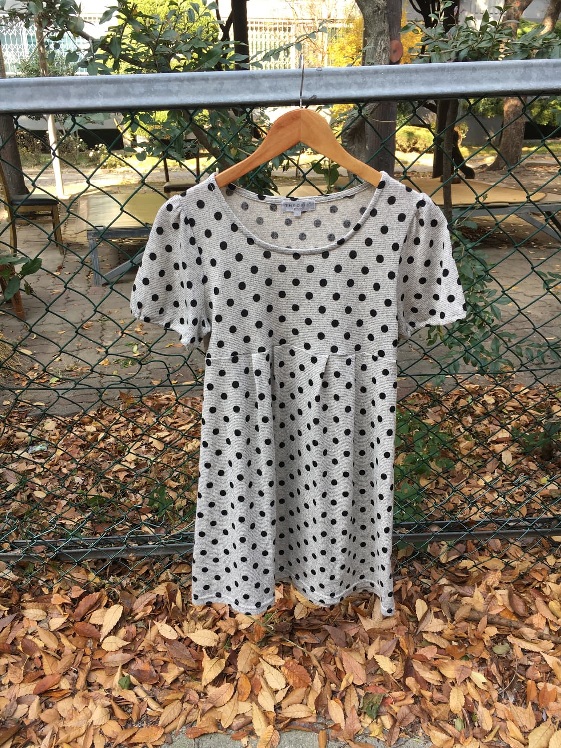 그레이 반소매 니트 원피스  상품이미지1