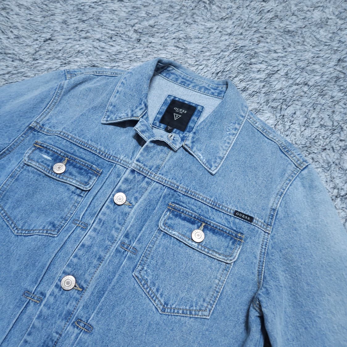 게스) XL 남자 데님자켓 청자켓 / 왕눈이샵 상품이미지3
