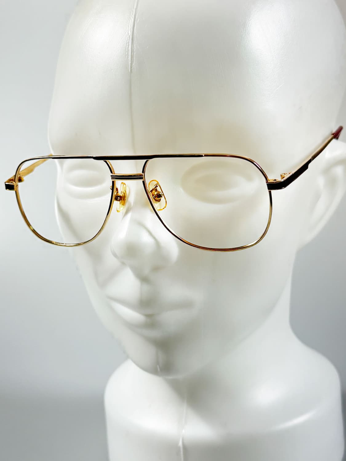 90s P.S.C FASHION 골드 메탈 보잉 빈티지 안경 상품이미지8
