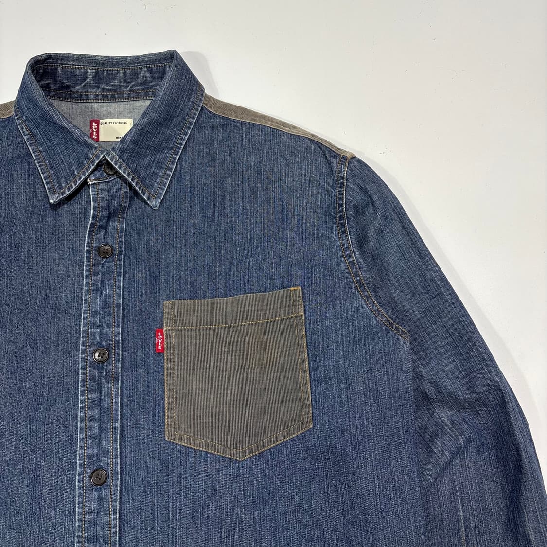 리바이스 웨스턴 배색 데님 셔츠 상품이미지4