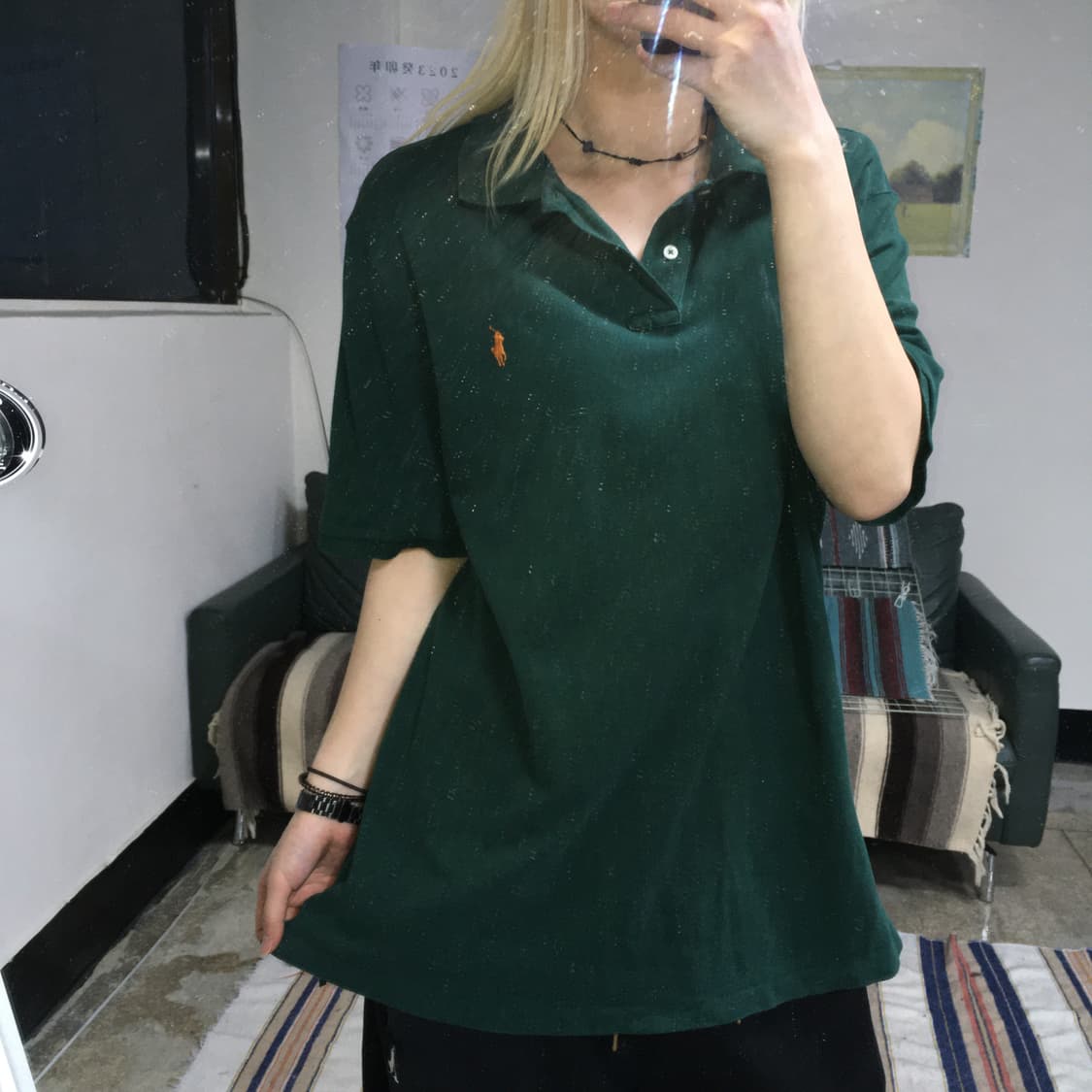 투티/0326 폴로 PK 피케 반팔 티셔츠 그린 클래식 핏 XL 상품이미지1