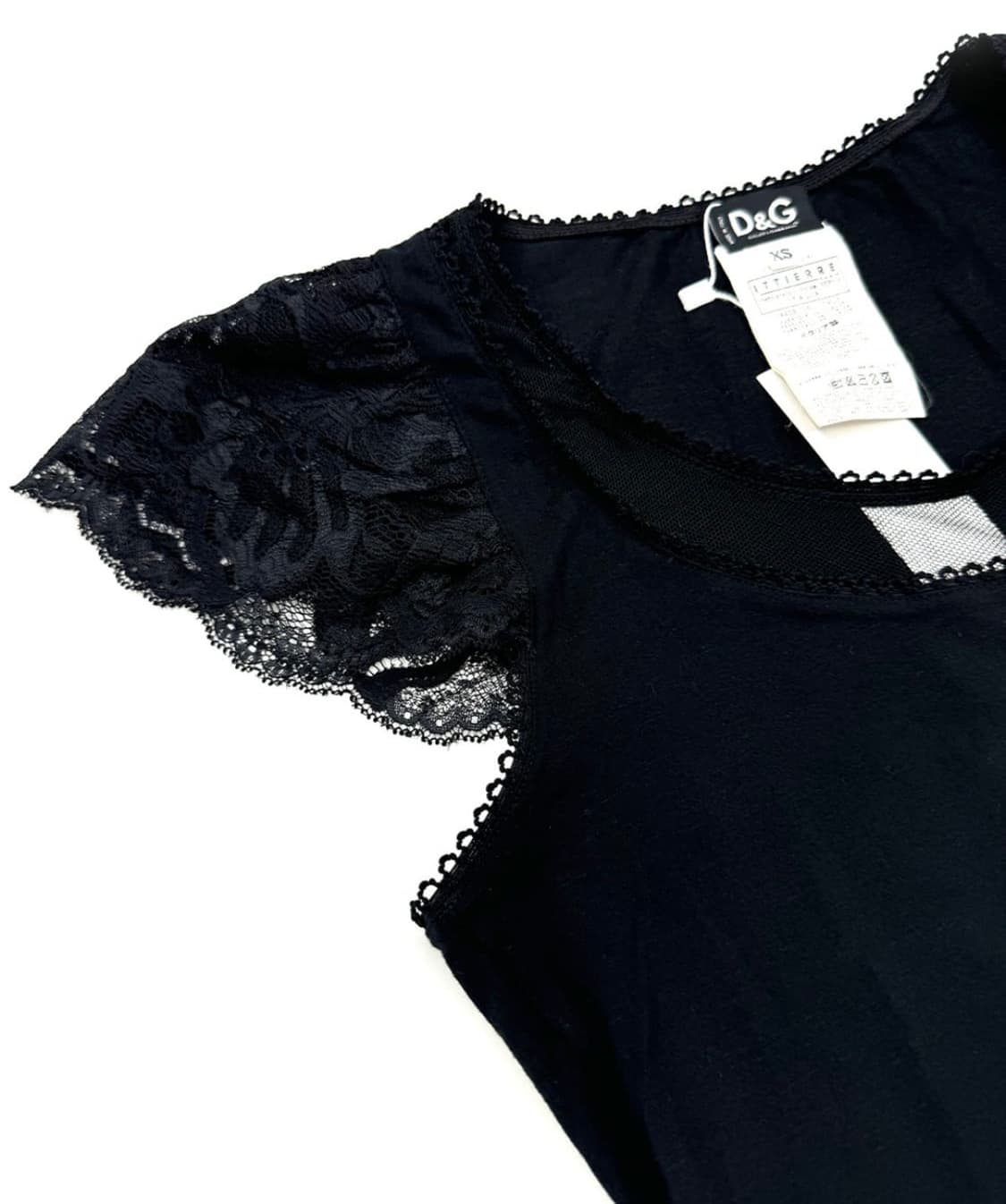 돌채앤가바나 레이스 디테일 티 상품이미지3