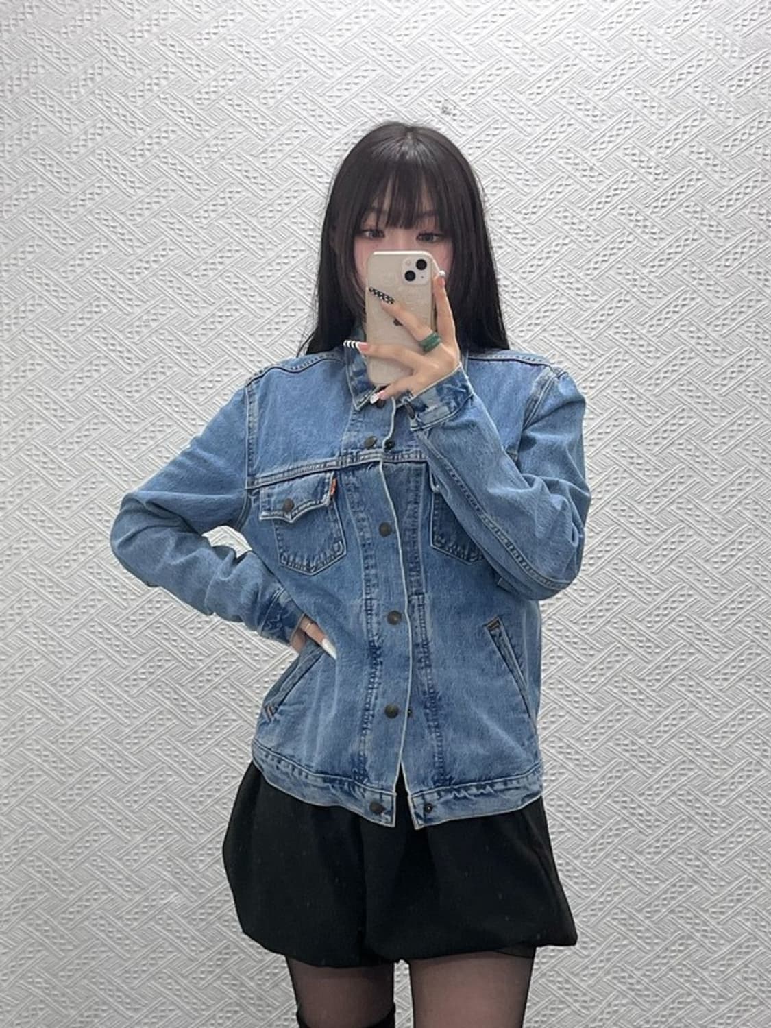 리바이스 캐주얼 빈티지 트러커 연청 데님 자켓 S C10711 상품이미지2