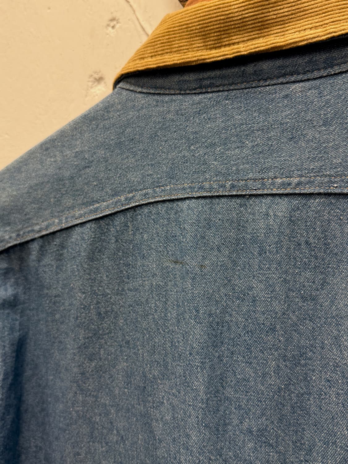 80s USA Five Brother Denim Shirt 상품이미지7