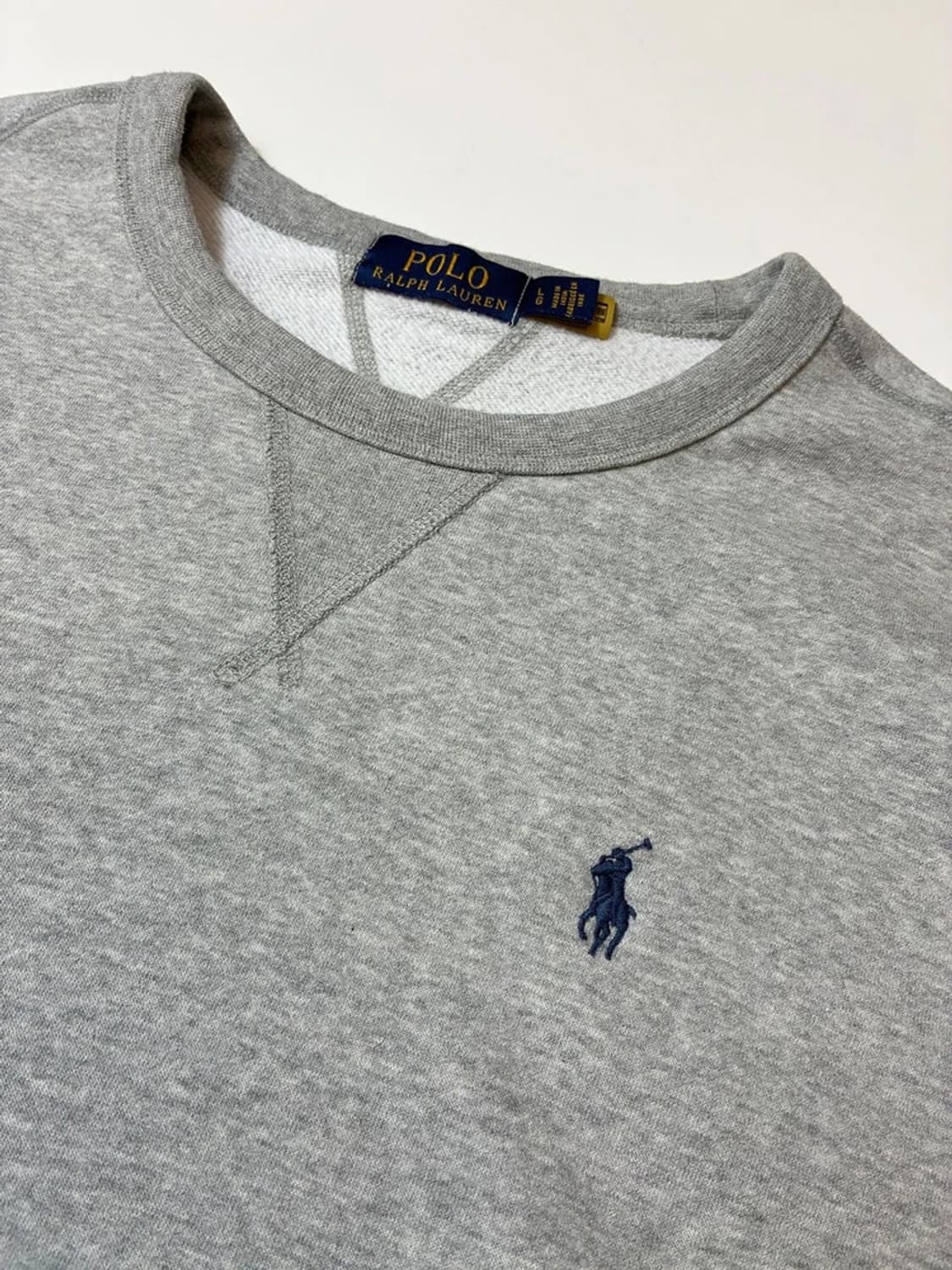 폴로 랄프로렌 로고 큐알 크루넥 맨투맨 PN8372 상품이미지3