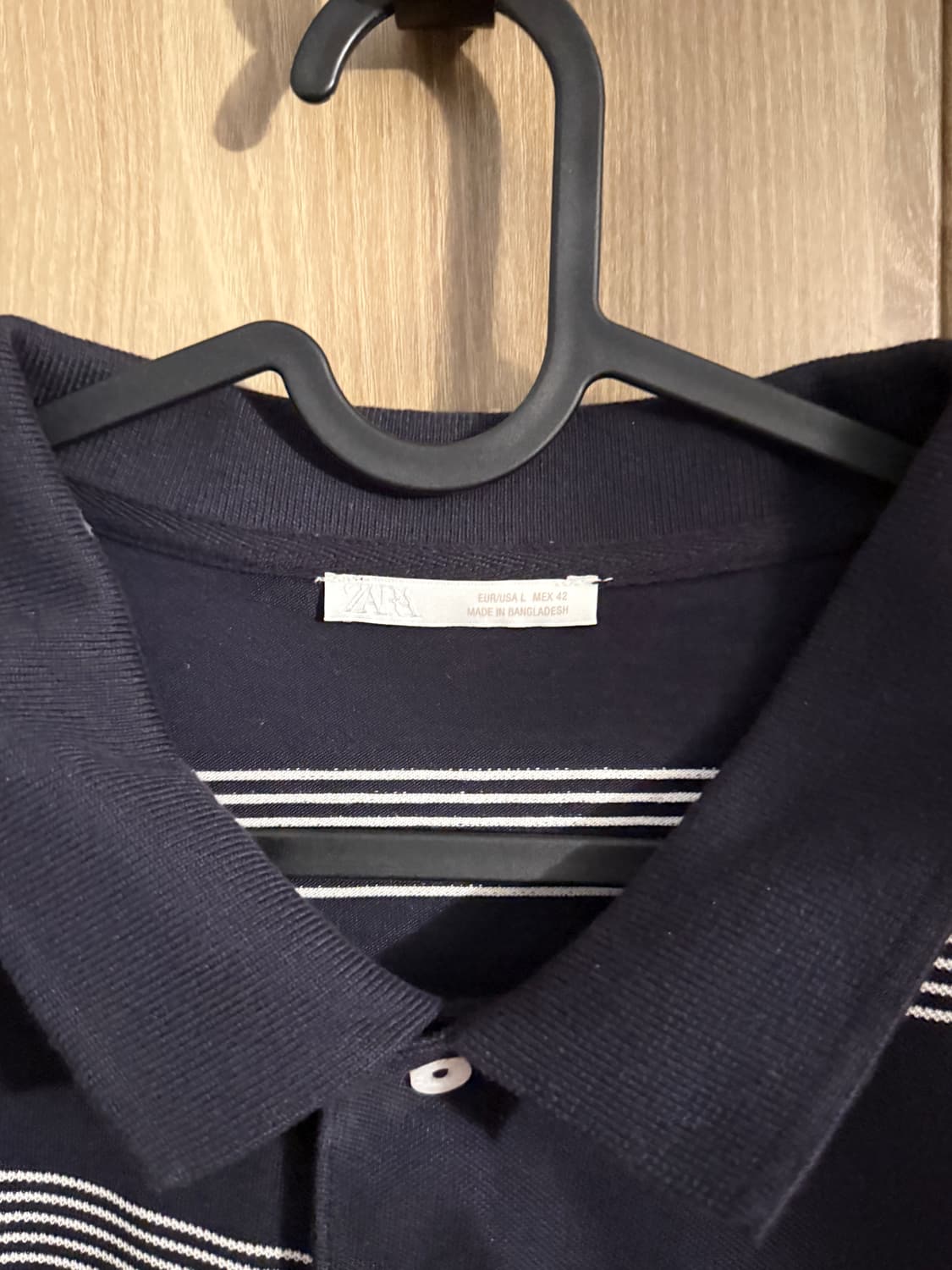 자라 스트라이프 카라 긴팔 L 상품이미지3