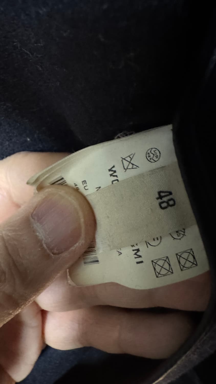 우영미 네이비 코트 상품이미지6