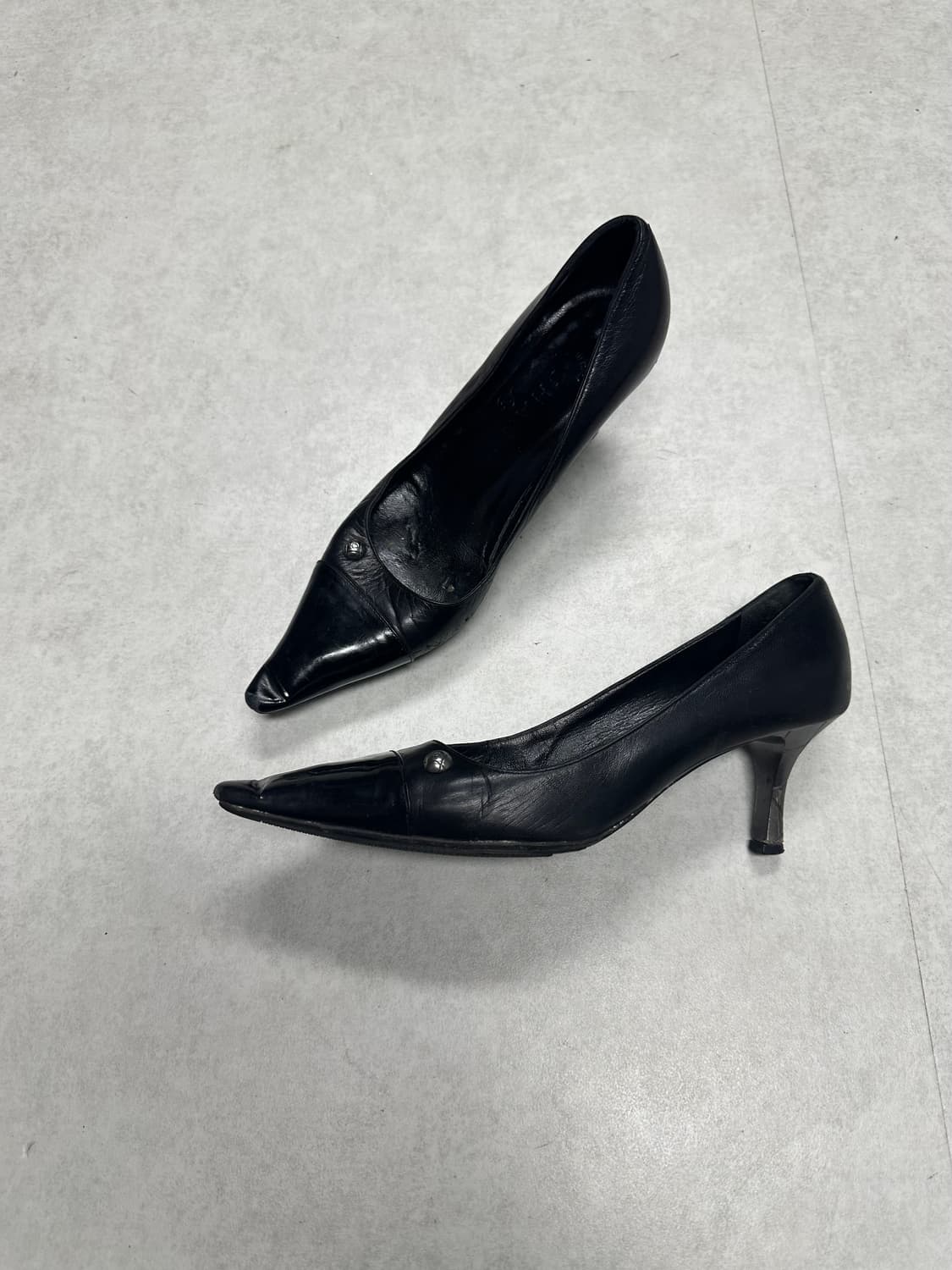 빈티지 샤넬 포인티드 토 힐 상품이미지1