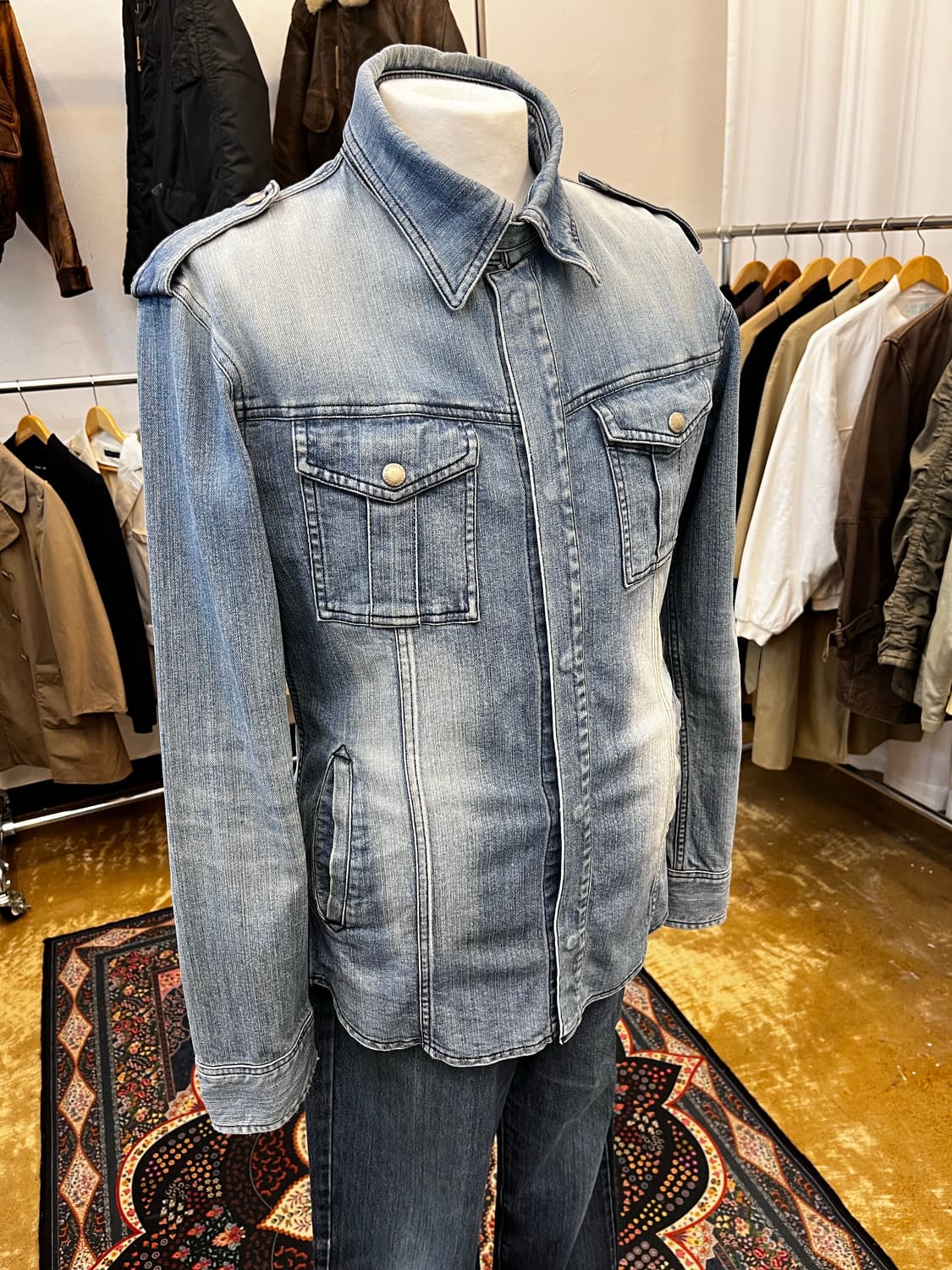 버버리 블랙 라벨 밀리터리 데님 자켓 상품이미지1