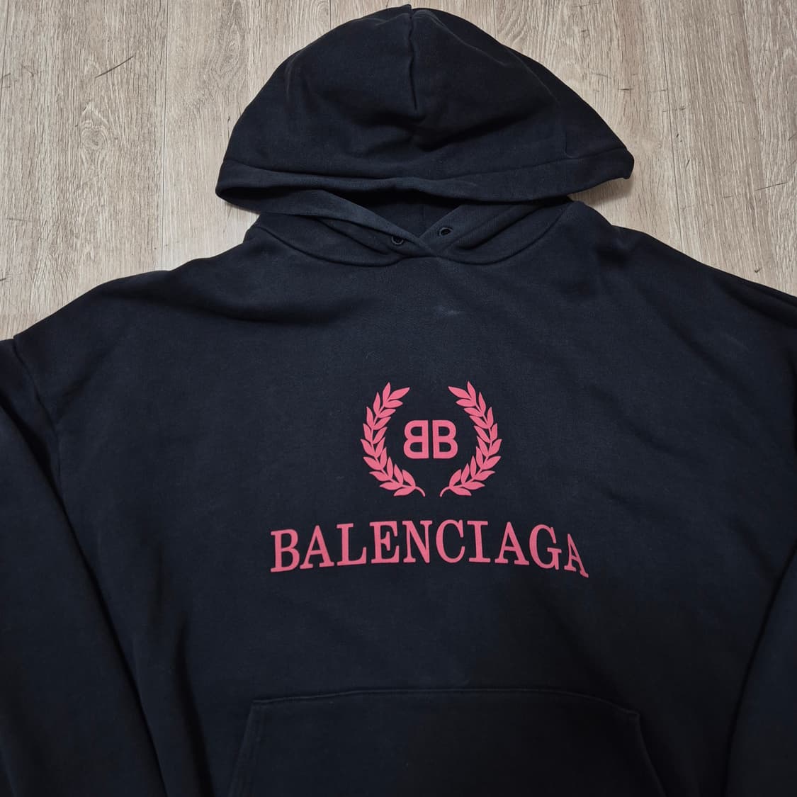 발렌시아가 월계수 로고 오버핏 후드티 S(90) 상품이미지2