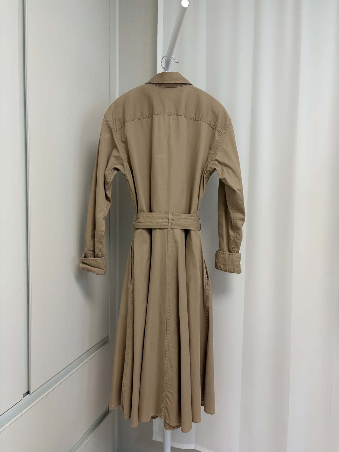 폴로랄프로렌 코튼 롱 셔츠 원피스 베이지 상품이미지7