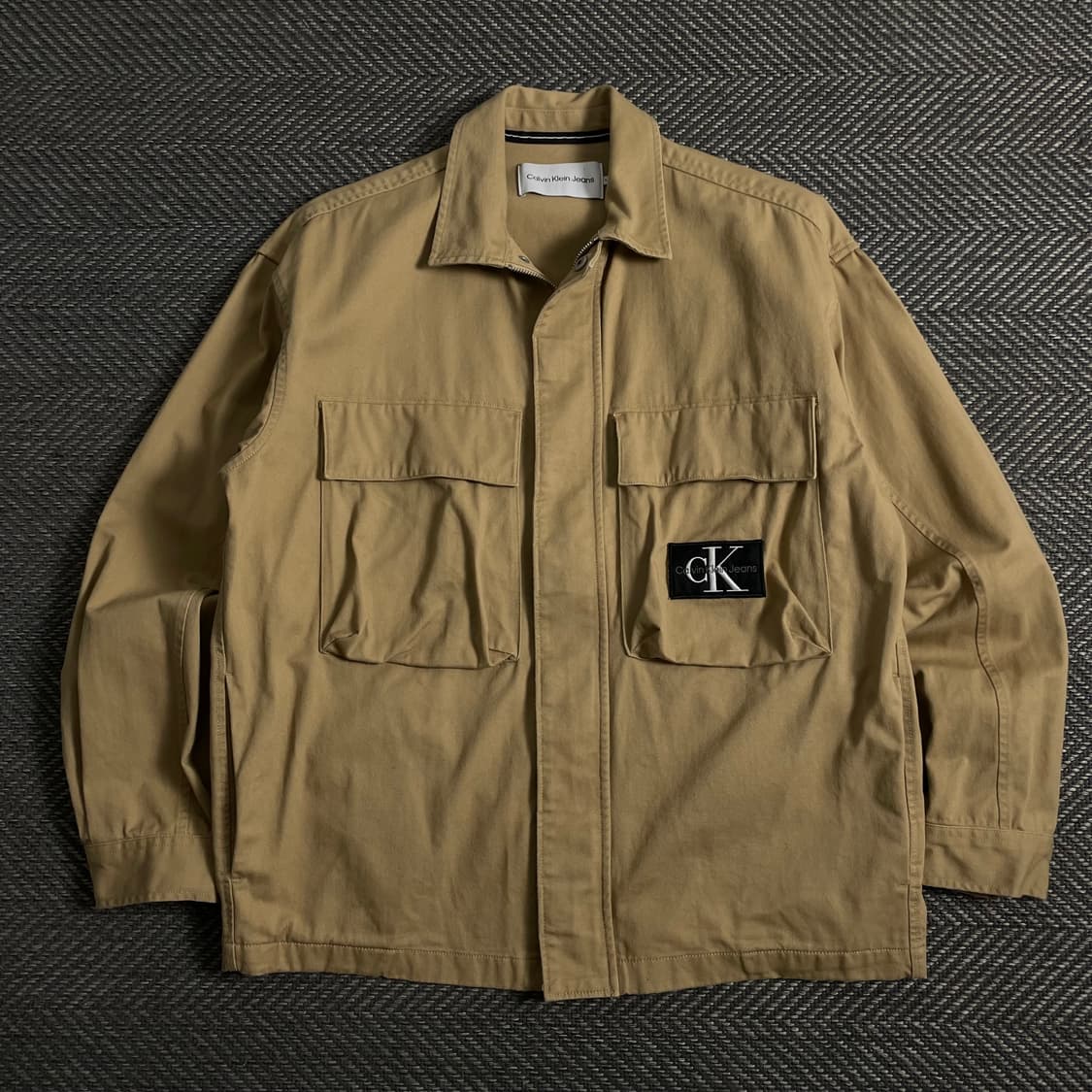 캘빈클라인 브라운 데님 포켓 워크 자켓 o 3879 상품이미지1