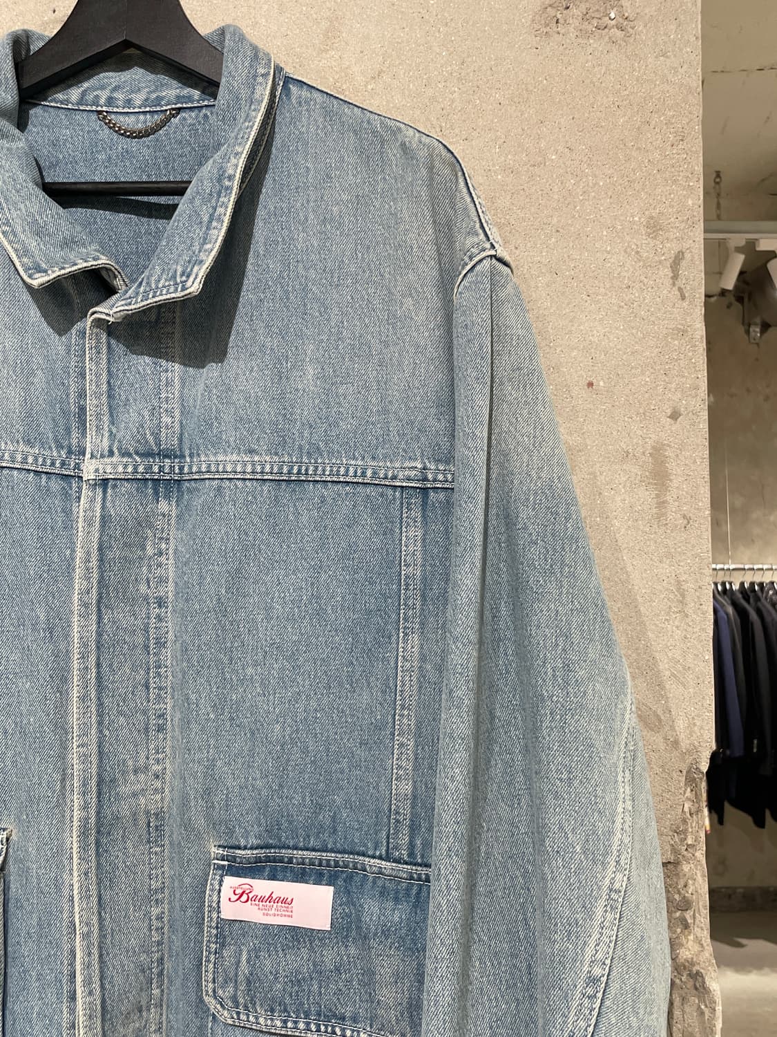 솔리드 옴므 21S/S 연청 히든 버튼 데님 자켓 상품이미지3