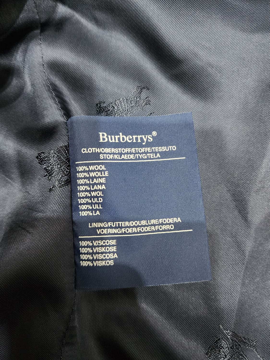 버버리 런던 빈티지 금장 버튼 울 블레이저 자켓 12다크네이비 상품이미지9