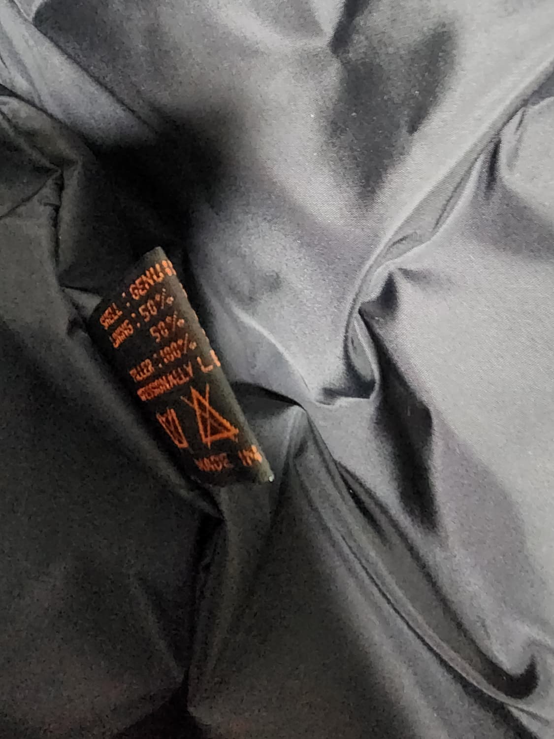 빈티지 CONSEQUENCE 블랙 레더 오리털 패딩 L 상품이미지3